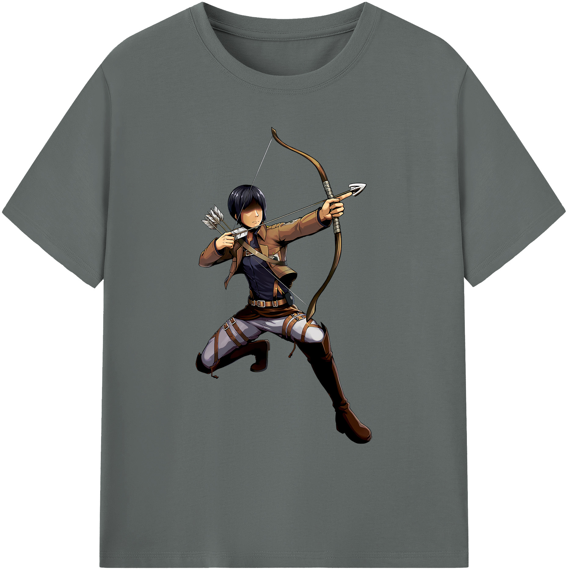 （画像用） 進撃の巨人 Attack on Titan 綿100％ メンズ半袖Tシャツ｜肌触りやわらか＆通気性